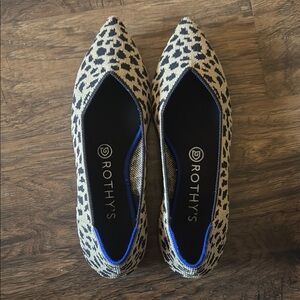 Rothy's The Point Women's Leopard Print Flats